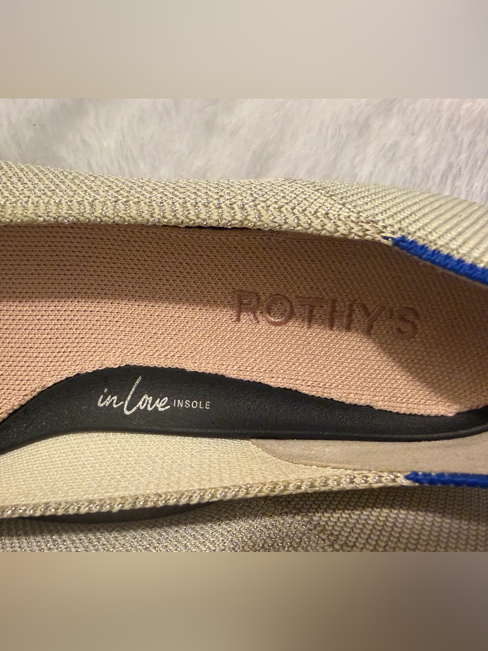 Rothy's Metallic Knot Flats. Glittery. RARE - Picture 4 of 7